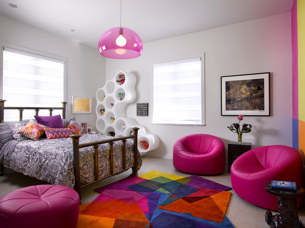 Eclectic Colorful Kids Bedroom Design
