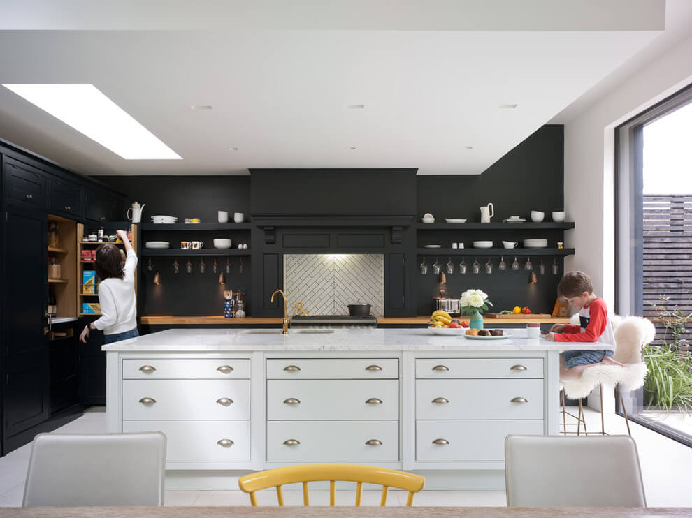 Bold And Edgy Black Kitchen