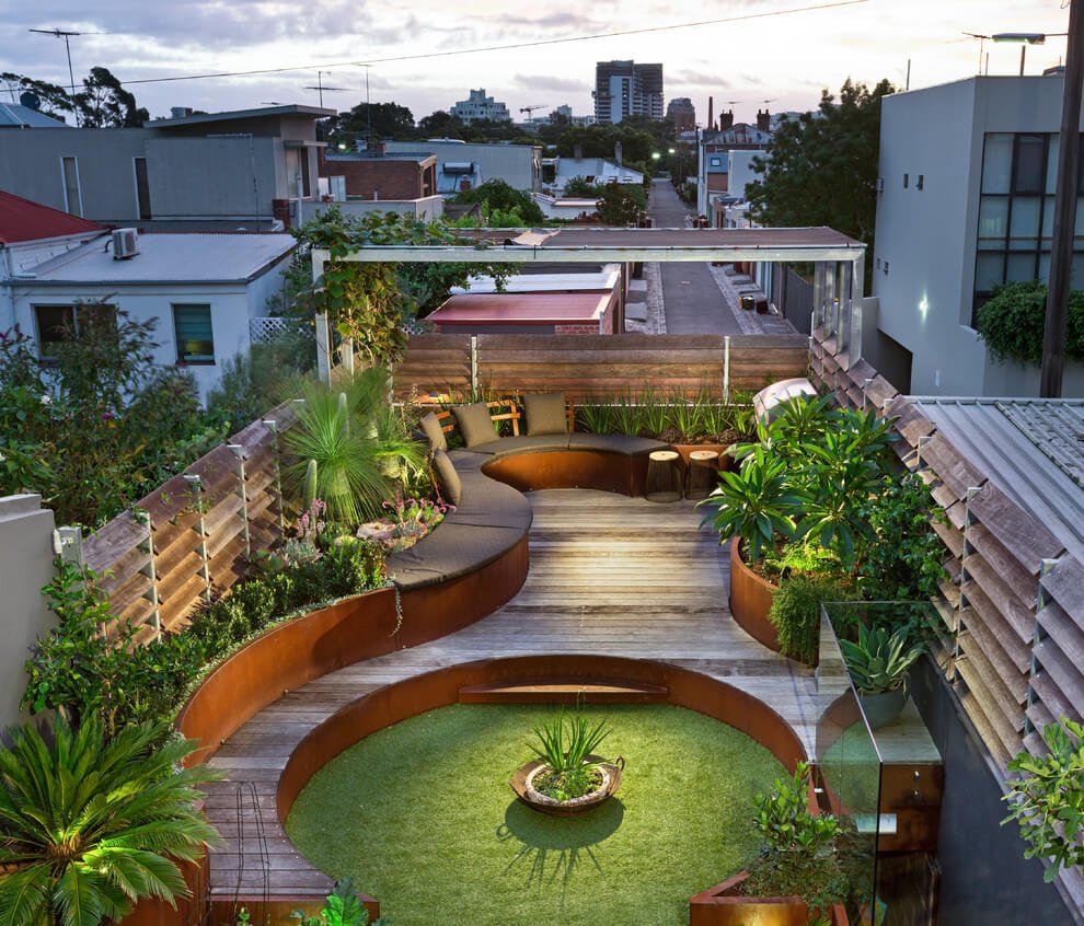 Built-in Planters and Benches