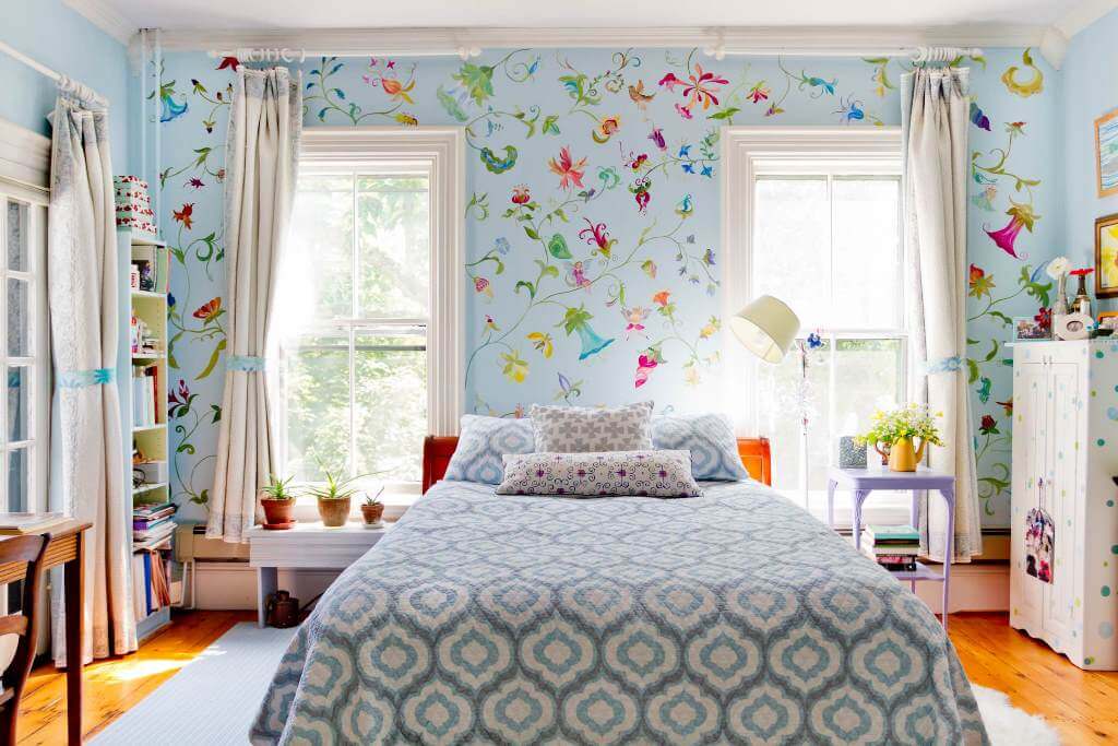 Floral Wallpaper Designs For Bohemian Touch