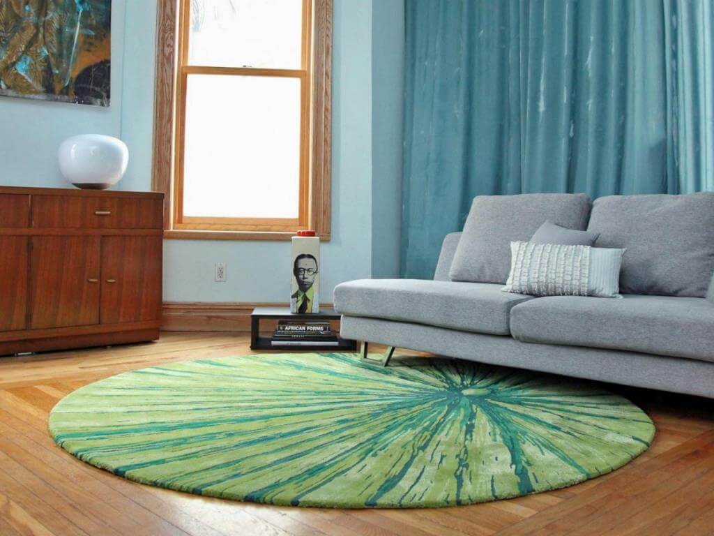 Rounded Colorful Area Rugs